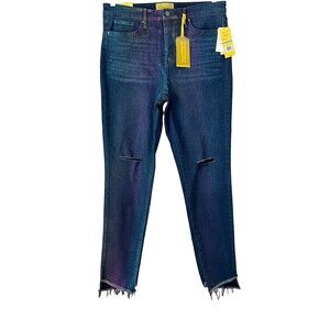 Circus NY Jeans Size 31 Blue Iridescent Time To Shine High Rise Skinny